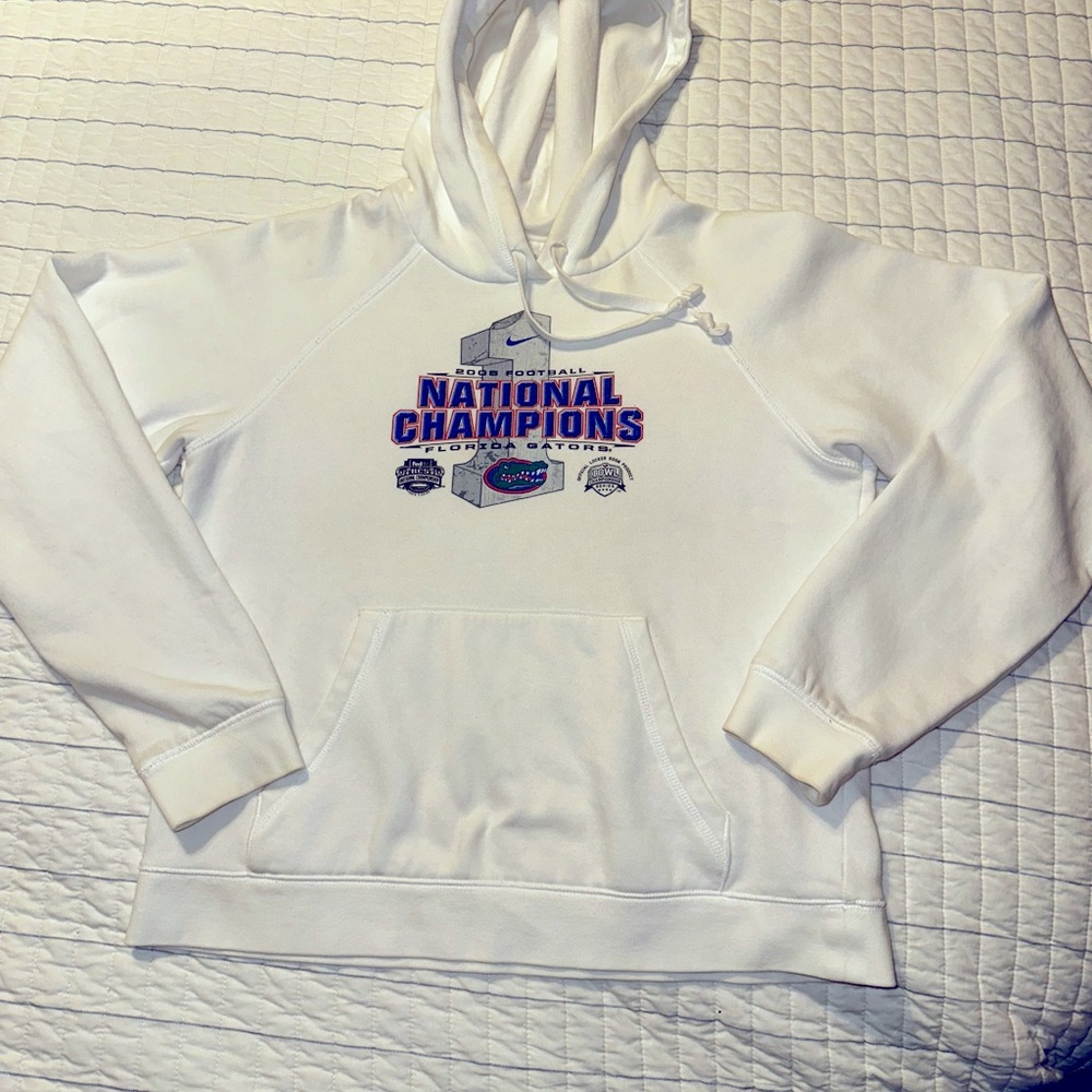 Nike Kids Florida Gators‎ 2008 National Champions Hoodie White Size S 4-6